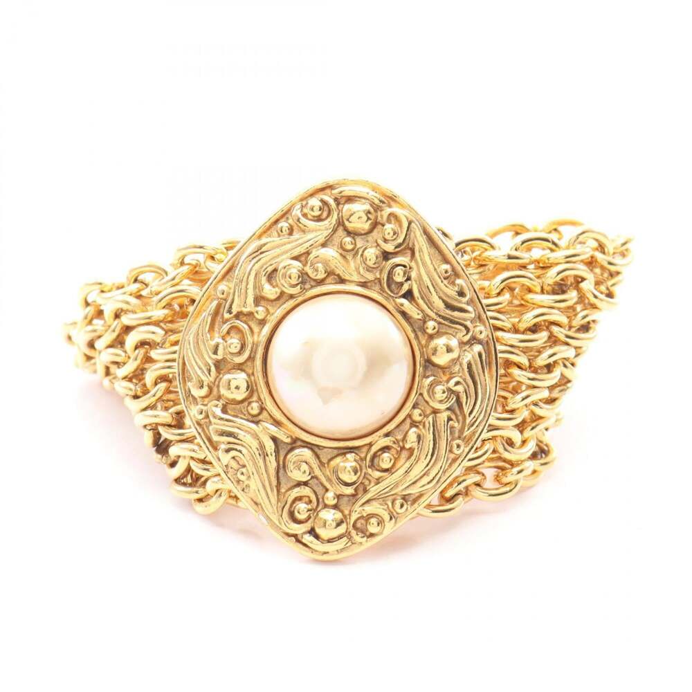 Chanel Bracelet Gold With Faux Pearl #275984C11B